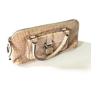 Dooney & Bourke Faux Croc Light pInk Mini Satchel Purse Bag